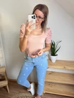 BABI Dekoltált Nyakú Extrázott Vállú Felső