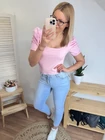 BABI Dekoltált Nyakú Extrázott Vállú Felső