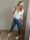 LINA Extrázott Vállú Felső