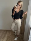 LINA Extrázott Vállú Felső