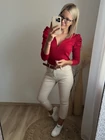 LINA Extrázott Vállú Felső