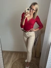 LINA Extrázott Vállú Felső