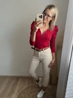 LINA Extrázott Vállú Felső