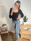 LIZA Extrázott Dekoltált Felső
