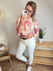 MIRI Mintás Ejtett Vállú Felső