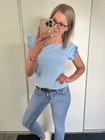 LARINA Bordázott Felső Fodrokkal