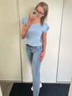LARINA Bordázott Felső Fodrokkal