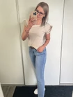 LARINA Bordázott Felső Fodrokkal