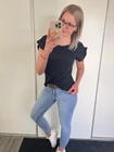 LARINA Bordázott Felső Fodrokkal