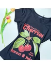 CHERRY Mintás Pamut Felső