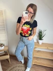 STRAWBERRY Mintás Pamut Felső