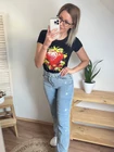 STRAWBERRY Mintás Pamut Felső