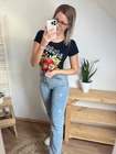 STRAWBERRY Mintás Pamut Felső