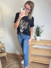 WOOD Mintás Pamut Felső