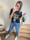 WOOD Mintás Pamut Felső