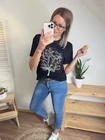 WOOD Mintás Pamut Felső
