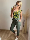 PANNA LEMON Fodros Felső