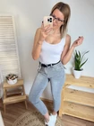 DEMI Boyfriend Szürke Farmernadrág Övtartozékkal