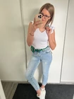 LIZ Boyfriend Farmernadrág Övtartozékkal