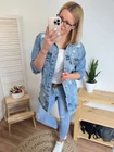 ASTON Hosszított Farmerkabát