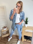 ASTON Hosszított Farmerkabát