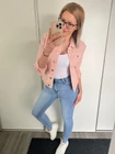NELLI Rózsaszín Farmerkabát