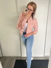 NELLI Rózsaszín Farmerkabát