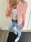 NELLI Rózsaszín Farmerkabát