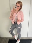 NELLI Rózsaszín Farmerkabát