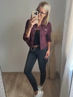 NELLI Bordó Farmerkabát