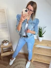 SZOFIA Extrázott Farmerkabát
