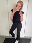 DEBI Bordázott Leggings Trapézszárral