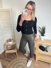 KELLI Bőrhatású Leggings