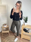 KELLI Bőrhatású Leggings