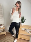 KOLETT Bélelt Bőrhatású Leggings