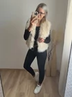 NAZIRA Barna Szőrme Mellény
