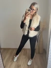 NAZIRA Barna Szőrme Mellény
