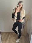 NAZIRA Barna Szőrme Mellény