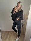 NAZIRA Fekete Szőrme Mellény