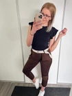 DEBRA Pamutnadrág Övtartozékkal