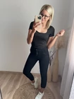 DILEN Gumírozott Gyűrt Nadrág