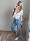 KELLI Magasderekú Farmernadrág