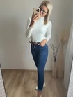 MÁBEL 2.0  Magasderekú Farmernadrág
