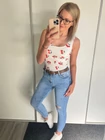 MIDOR Push Up Szaggatott Farmernadrág