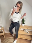 MIRNA Magasderekú Szürke Farmernadrág