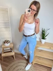MIRNA Push Up Szaggatott Farmernadrág