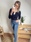 MIRON Magasderekú Skinny Farmernadrág