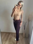 MOLLI Bordó Push Up Farmernadrág