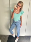 NILLA Skinny Farmernadrág Övvel