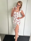 LEJLÁNI CHERRY Fodros Mintás Ruha